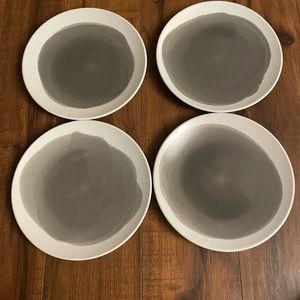 American Atelier Set 4 Oasis Charcoal Salad Plates